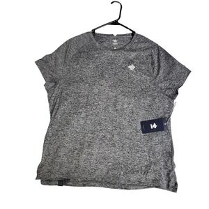 Rabbit EZ Tee SS Charcoal Heathered Performance NEW Athletic‎ T-Shirt Women's XL